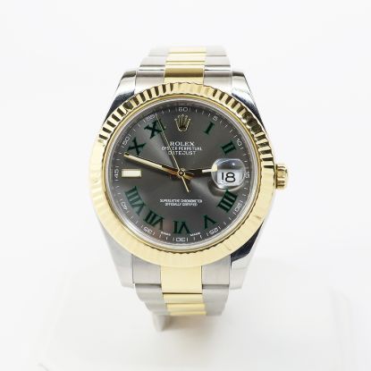 Picture of 18k Yellow Gold & Stainless Steel Men's Wimbledon Oyster  Rolex 