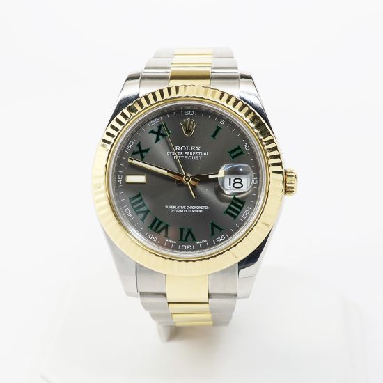Picture of 18k Yellow Gold & Stainless Steel Men's Wimbledon Oyster  Rolex 