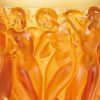 Picture of Lalique Iconic Bacchantes Vase - Amber Crystal