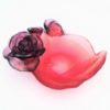 Picture of Daum Small Rose Passion Bowl in Red & Purple Crystal