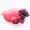 Picture of Daum Small Rose Passion Bowl in Red & Purple Crystal