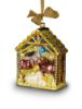 Picture of Jay Strongwater Holy Family Glass Ornament - Jewel