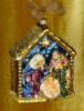 Picture of Jay Strongwater Holy Family Glass Ornament - Jewel