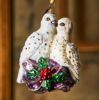 Picture of Jay Strongwater Two Turtle Doves Glass Ornament