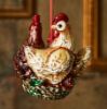 Picture of Jay Strongwater Three French Hens Glass Ornament