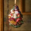 Picture of Jay Strongwater Four Calling Birds Glass Ornament