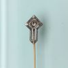 Picture of Art Deco Era 14K Yellow & White Gold & Diamond Stick Pin