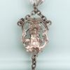 Picture of Vintage Sterling Silver & Faceted Rock Crystal Rosary By Bliss