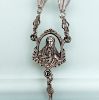 Picture of Antique Sterling Silver & Faceted Rock Crystal Rosary By Jrf