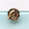 Picture of Stunning Vintage Emerald & White Opal In 14K Yellow Gold Harem Ring