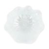 Picture of Vietri Onda Glass White Ruffled Round Bowl