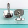 Picture of Vintage Caribe Sterling Silver, Onyx & Pearl Cufflinks