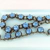 Picture of Vintage Pale Blue Czech Glass In Brass Necklace & Bracelet Set