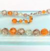 Picture of 1950'S Marvella Orange, Yellow & Topaz Crystal Necklace & Clip-On Earring Set