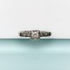 Picture of Vintage 14K White Gold & Diamond Engagement Ring