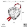 Picture of Wallace Grande Baroque 2022 Sterling Heart Ornament 31st Edition