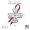 Picture of Gorham 2022 Annual Sterling Silver Cross Ornament - 9th Edition