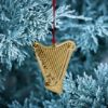Picture of 2024 3rd Edition Wallace Gold Plated Harp Ornament