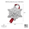 Picture of 2024 35th Edition Towle Old Master Sterling Silver Snowflake Ornament
