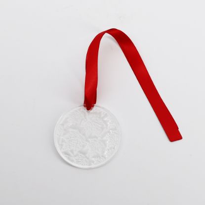 Picture of Lalique 2015 'Champs Elysees' Clear Traced Annual Christmas Ornament