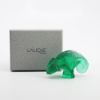 Picture of Lalique Crystal 'Tai-Ta' Chameleon Figurine in Emerald Green