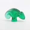 Picture of Lalique Crystal 'Tai-Ta' Chameleon Figurine in Emerald Green