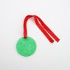 Picture of Lalique 1990 'Gui' Emerald Green Mistletoe Annual Christmas Ornament