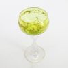 Picture of Antique St. Louis French Crystal Encrusted Chartreuse Hock Wine Glass with Hollow Stem