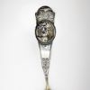 Picture of Antique Peter L. Kreider (Philadelphia) Coin Silver Soup Ladle with Medallion Handle