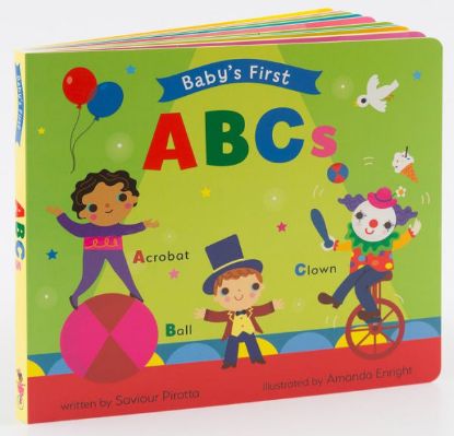 Picture of  'Baby's First Abcs' Board Book By Saviour Pirotta, Illustrations By Amanda Enright