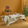 Picture of Garnier-Thiebaut 61x89" 'Noel Vintage Dore' Printed Tablecloth