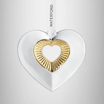 Picture of Waterford Crystal Heart with Gold Ornament