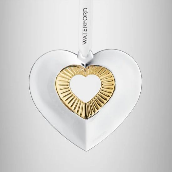 Picture of Waterford Crystal Heart with Gold Ornament