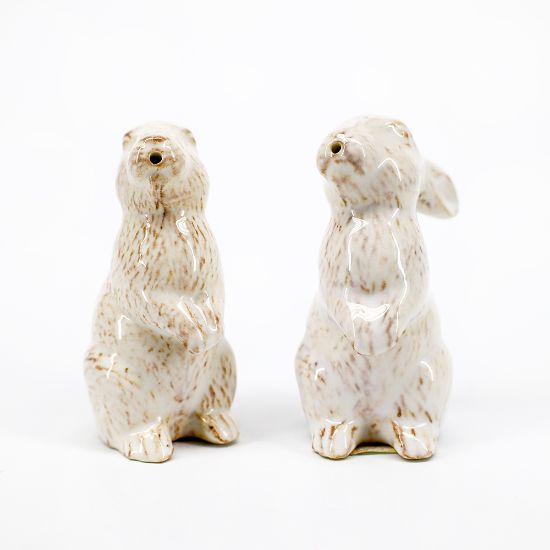 Picture of Juliska 'Berry & Thread' Whitewash Figural Bunny Rabbit Salt & Pepper Shaker Set