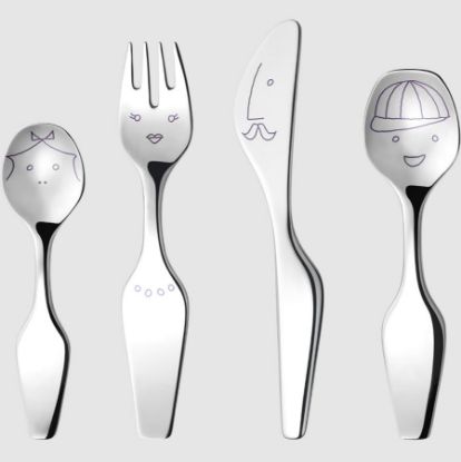Picture of Georg Jensen Alfredo "Twist" 4-Piece Child's Cutlery Set