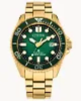 Picture of Promaster Dive Green Dial Gold Tone by Citizen