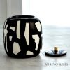 Picture of Large Abstract Ceramic Jar in Black & White by Ashley Childers