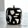 Picture of Large Abstract Ceramic Jar in Black & White by Ashley Childers