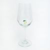 Picture of Vintage Murano Glass White Wine Glass with Figural Grape Bunch Inside Bowl