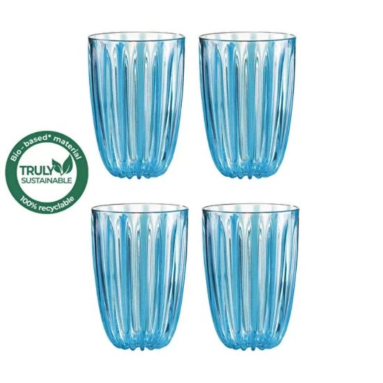 Picture of Guzzini Dolcevita Set Of 4 Turquoise Tumblers