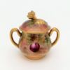 Picture of Vintage 1940 Royal Worcester 'Orchard' Miniature Teapot, Creamer & Sugar Bowl Set