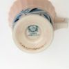 Picture of Rare Antique 1906-1930 Lenox Ribbed Demitasse Cup & Saucer in Peach with Blue Vine Details