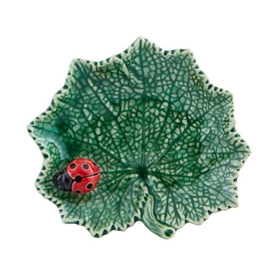 Picture of Bordallo Pinheiro Ragwort Leaf with Ladybug