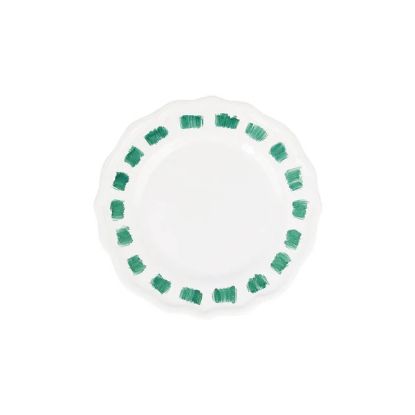 Picture of VIETRI 'Lisbon' Green Stitch Cocktail Plate