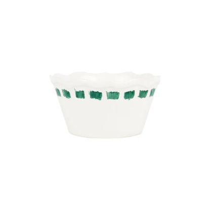 Picture of VIETRI 'Lisbon' Green Stitch Cereal Bowl