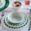 Picture of VIETRI 'Lisbon' Green Stitch Dinner Plate