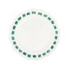 Picture of VIETRI 'Lisbon' Green Stitch Dinner Plate