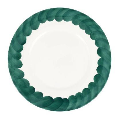 Picture of VIETRI 'Lisbon' Green Brushstroke Round Platter