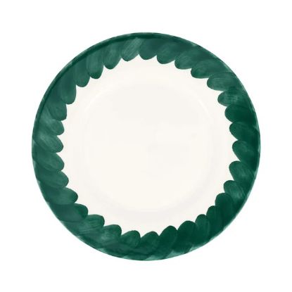 Picture of VIETRI 'Lisbon' Green Brushstroke Dinner Plate
