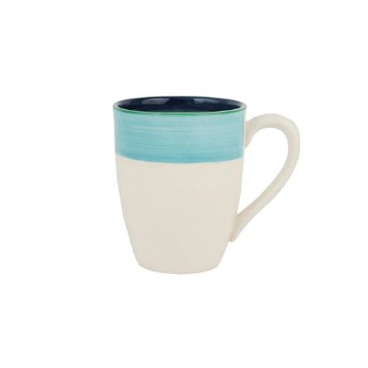 Picture of VIETRI 'Lisbon' Cobalt & Aqua Stripe Mug